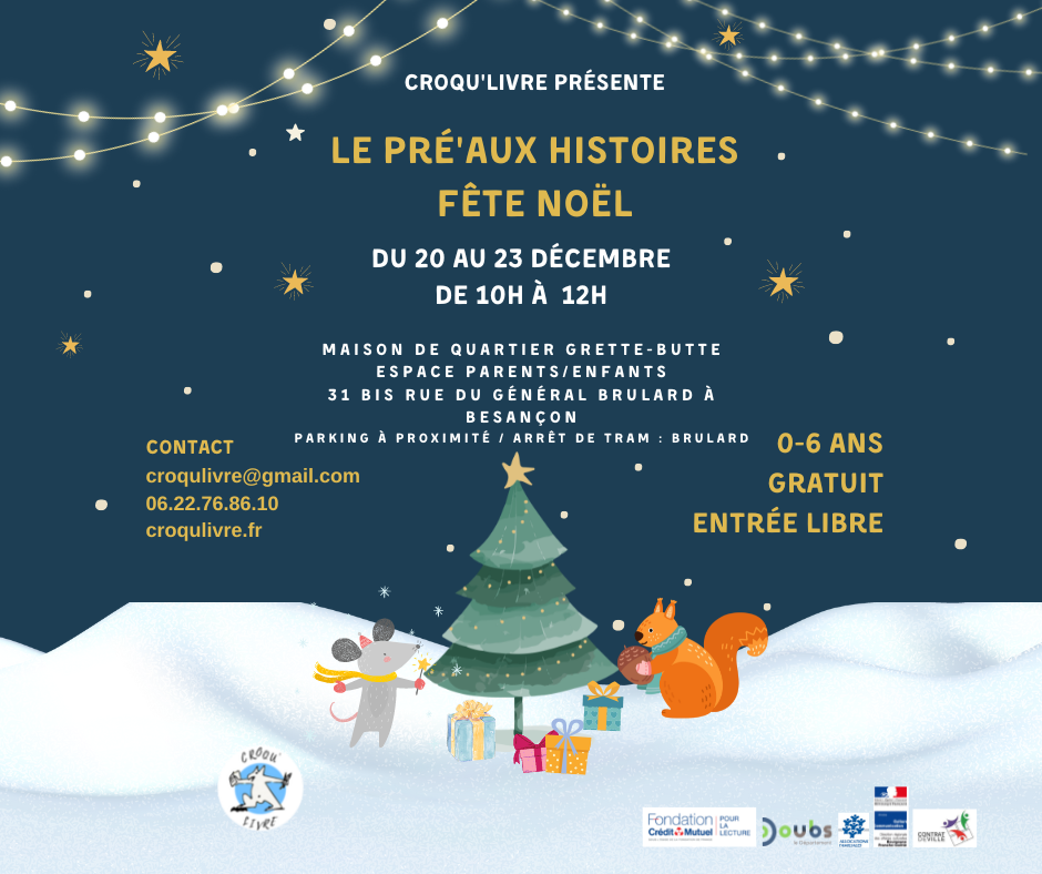 Flyer pre aux histoires de noel 2022 publication facebook